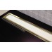 Душевой лоток Confluo Premium White Glass Gold Line 550 с решеткой